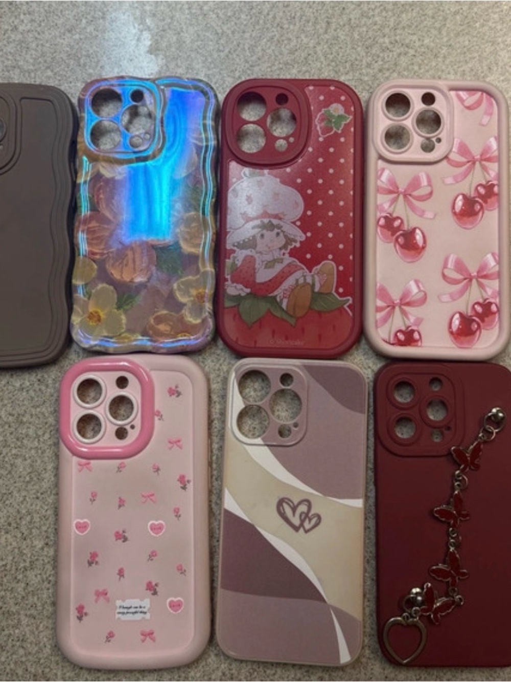 Stylish Pink and Red Decorative iPhone Case Collection for iphone 13 pro